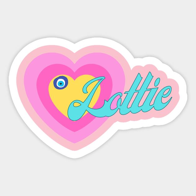 Lottie in Colorful Heart Illustration Sticker by jetartdesign